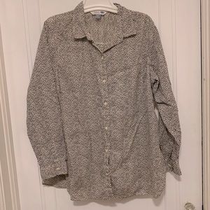 OLD NAVY button-down polka drive top women’s XL